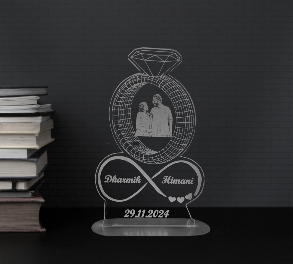 Ring Design LED Illusion Lamp