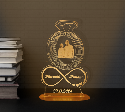 Ring Design LED Illusion Lamp