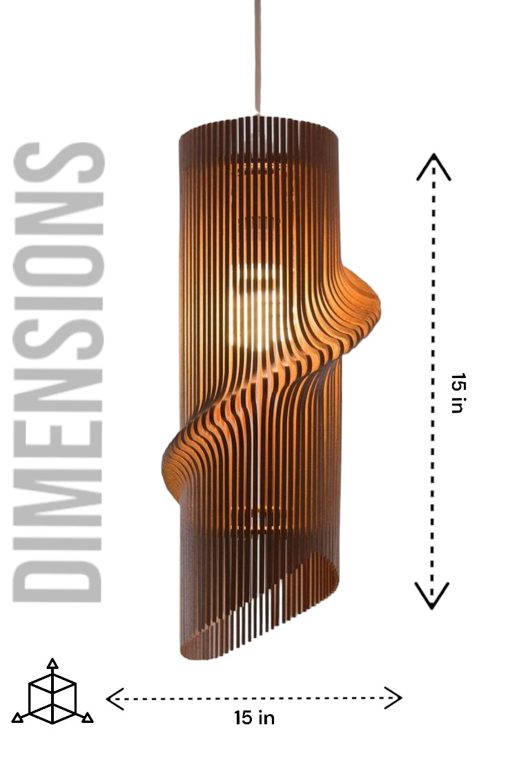 Classic Hanging Electric Wooden Lamp