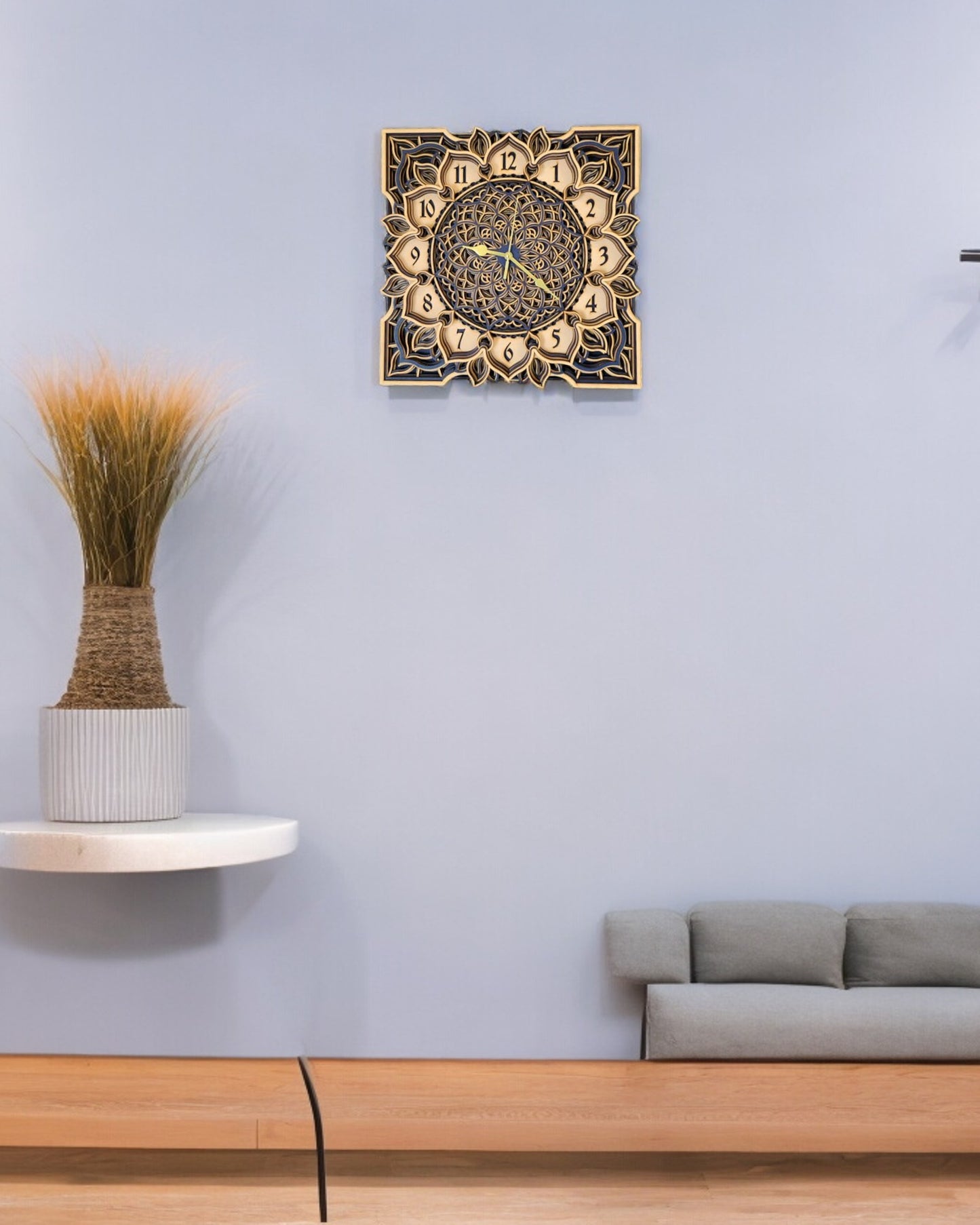 Mandala Wall Art Clock