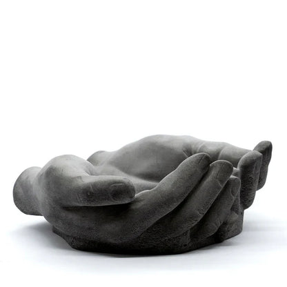 Docile Dark Concrete - Multipurpose Real Human Hand Sculpture For Office & Home