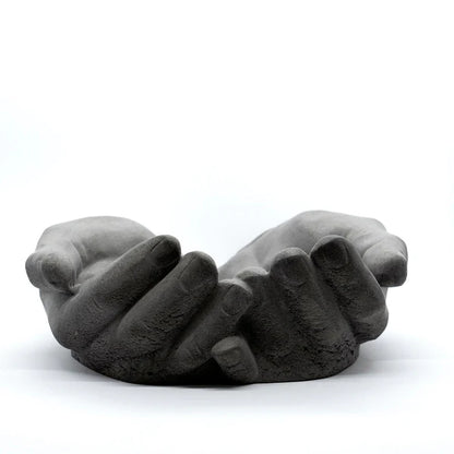 Docile Dark Concrete - Multipurpose Real Human Hand Sculpture For Office & Home