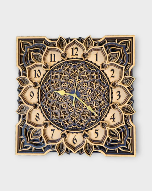 Mandala Wall Art Clock